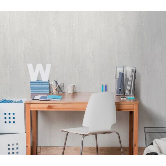 Papier peint expansé sur intissé Uni Cave Taupe 0,53x10,05m