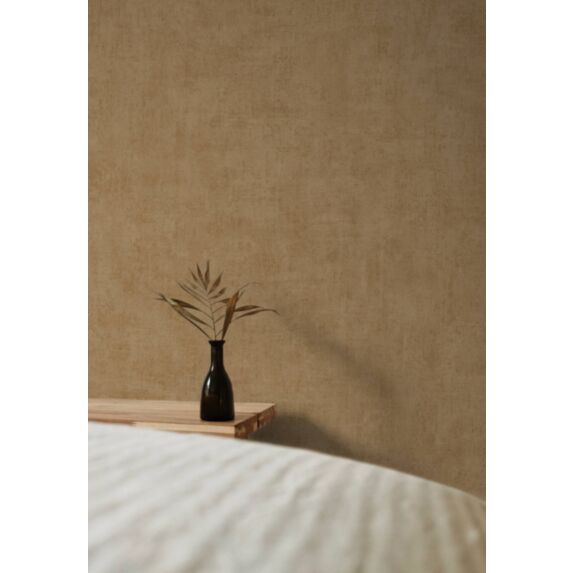 Papier peint vinyle sur intissé Patine Uni Marron 0,53x10,05m