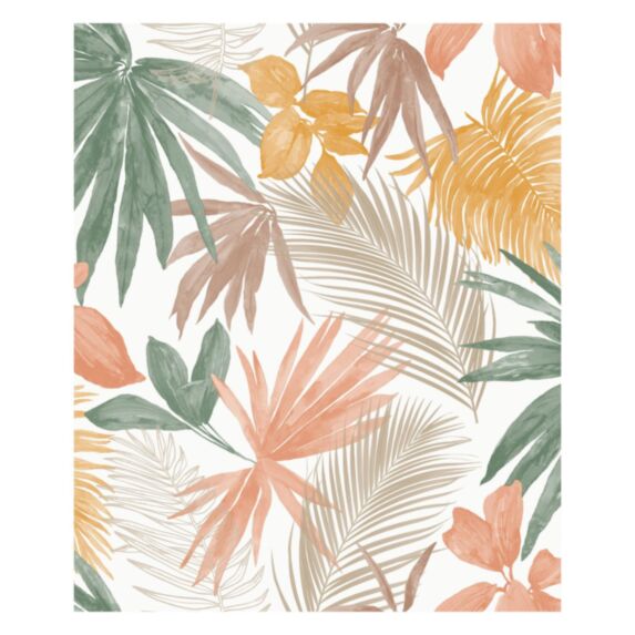 Papier peint Wild Palms kaki - GRANDECO