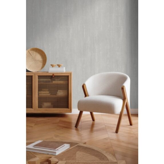 Papier peint expansé sur intissé Cave gris béton 10x0,53m - GRANDECO