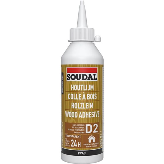 Colle bois rapide (D2) 250g - SOUDAL 