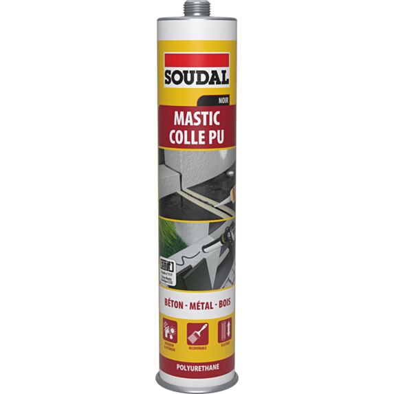 MASTIC-COLLE POLYURETHANE NOIR 280ML
