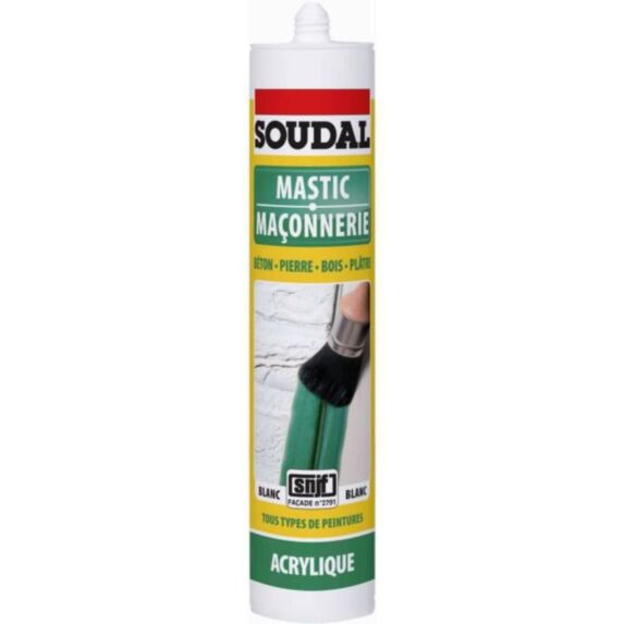 Mastic maçonnerie acrylique 300ml SOUDAL