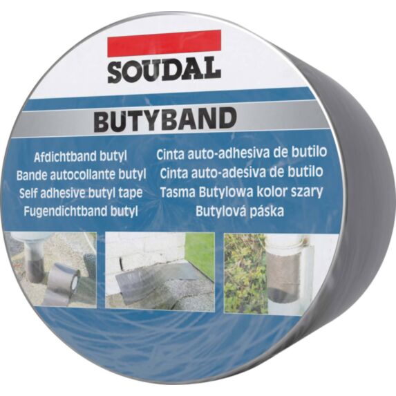 Bande d'étanchéité Butyband - 10cm x 10m - alu - SOUDAL