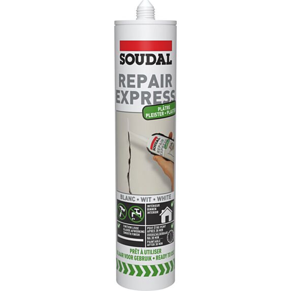 Enduit de rebouchage Repair express plâtre [cartouche] blanc 290ml