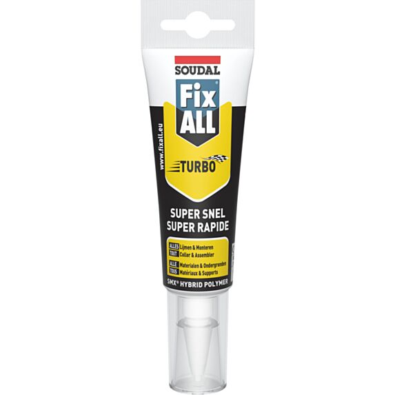 MASTIC-COLLE FIX ALL TURBO BLANC 125ML