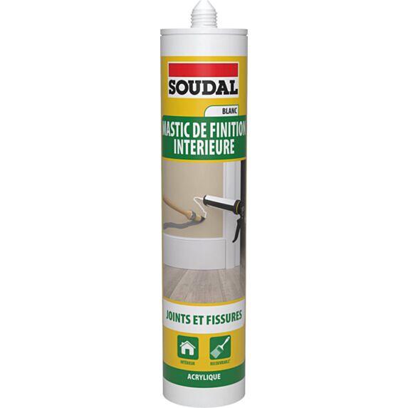 Mastic Acrylique De Finition Intérieure Blanc 290ml