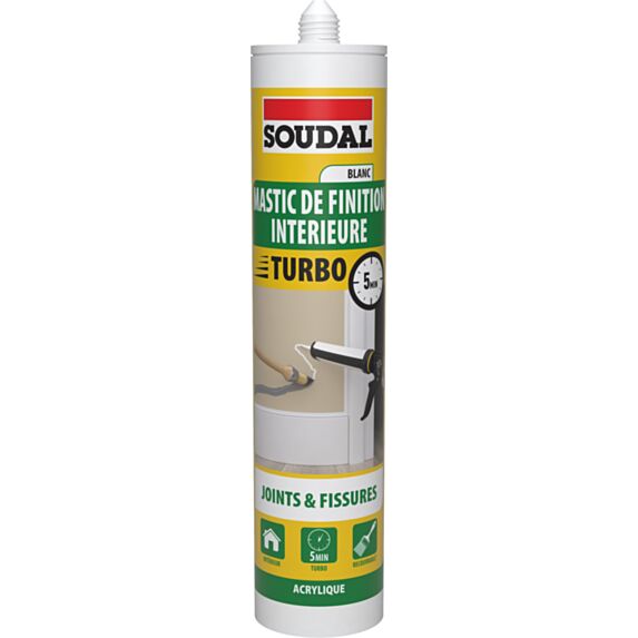 Mastic finition intérieure turbo blanc  280ml