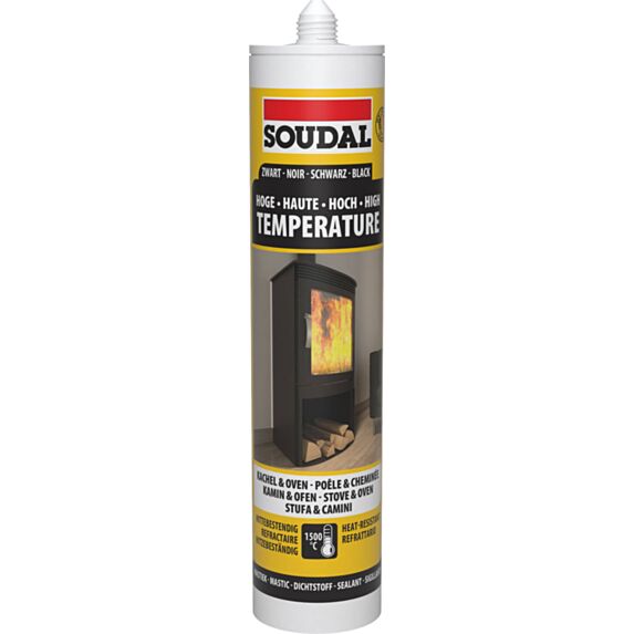 Mastic réfractaire haute température 290ml - noir - SOUDAL