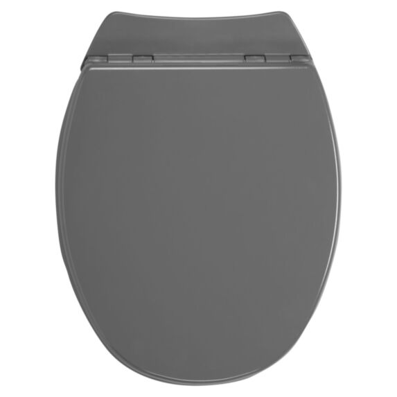 Abattant de toilette bois compressé Serenity2 gris anthracite - ALLIBERT