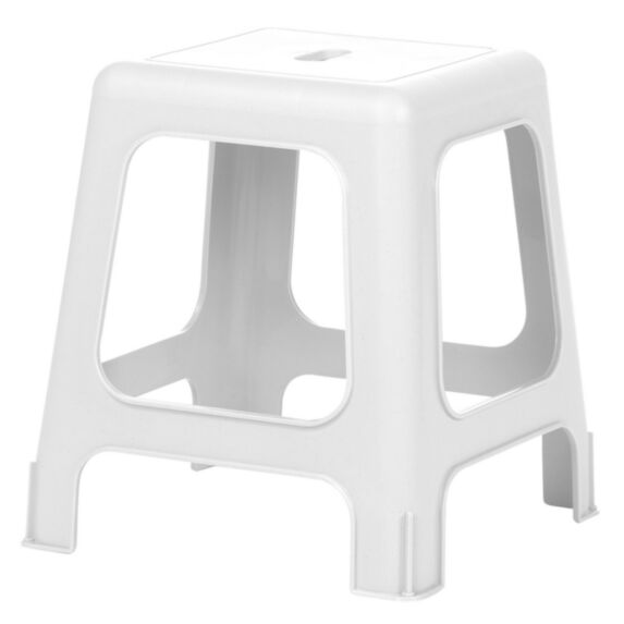 Tabouret de salle de bain blanc