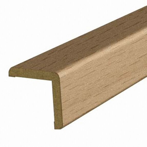 Baguette d'angle mdf revêtu hêtre . Section : 25 x 25 mm Longueur : 220 cm
