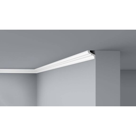 2 Moulures de plafond D3 polystyrène 33x33mm 2m - DECOFLAIR