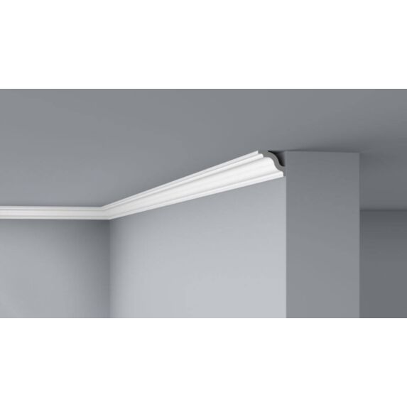 2 Moulures de plafond D7 polystyrène 40x45mm 2m - DECOFLAIR