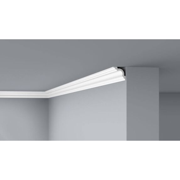 2 Moulures de plafond D8 polystyrène 50x50mm 2m - DECOFLAIR