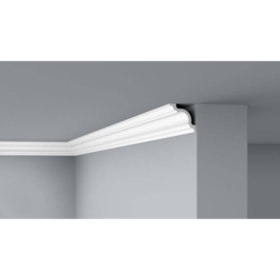 Moulure de plafond D10 polystyrène 80x80mm 2m - DECOFLAIR