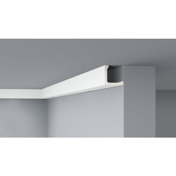 Moulure de plafond F20 polyuréthane 100x100mm 2m - DECOFLAIR