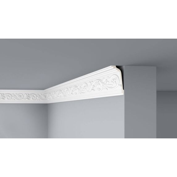 Moulure de plafond F18 Polystyrène 148x69mm 2m - DECOFLAIR