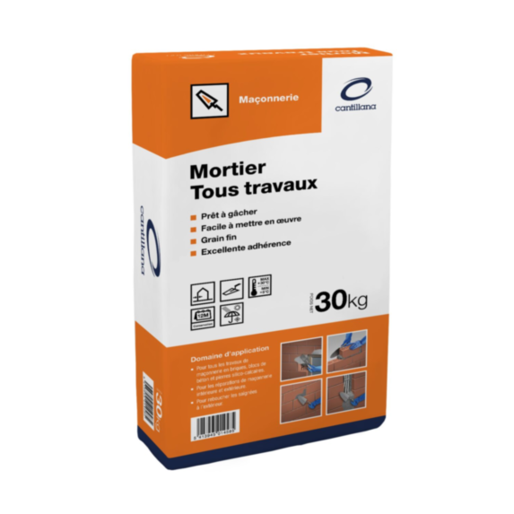 Mortier Tous Travaux 30kg - CANTILLANA