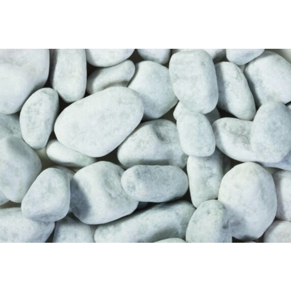 Galets Carrare 25/40 25kg Blanc