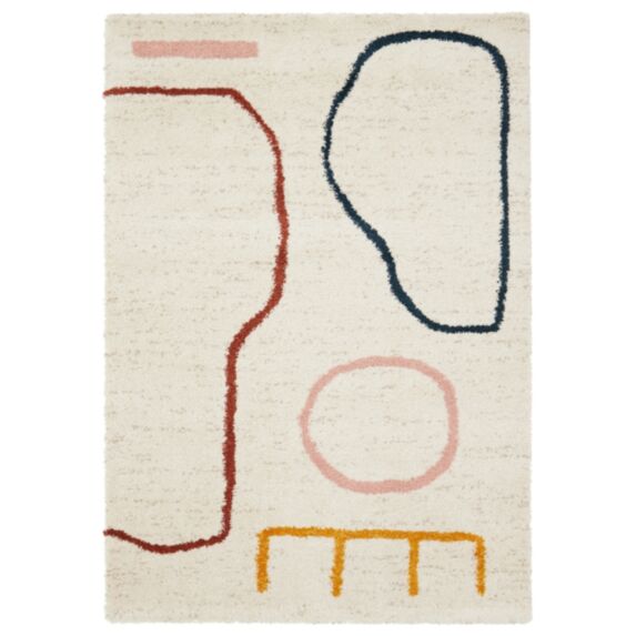 Tapis Arty sherpa 120 x 170 cm beige/multicolore - BALTA