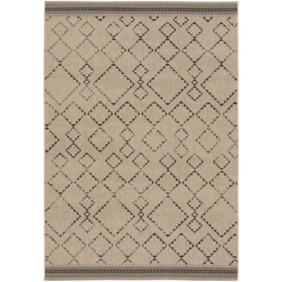 Tapis intérieur/extérieur Loomi 80 x 150 cm naturel/noir - BALTA