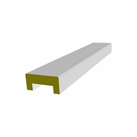 Nez de cloison revêtu papier blanc 2580x89x19