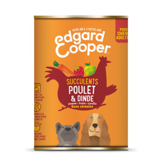 Alimentation pour pour chien Poulet/Dinde sans céréales - EDGARD & COOPER