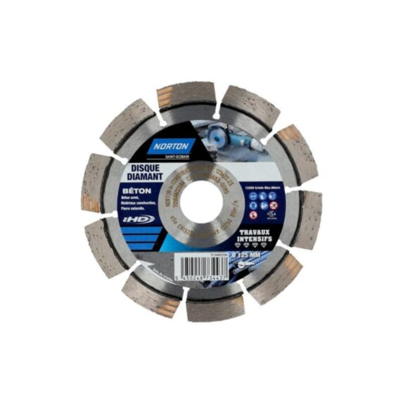 Disque diamant béton armé Ø12,5cm - NORTON