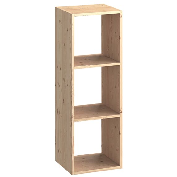 Meuble de rangement 3 cases Pin Brut Kubik 108x36xP30cm - LUSIMAT