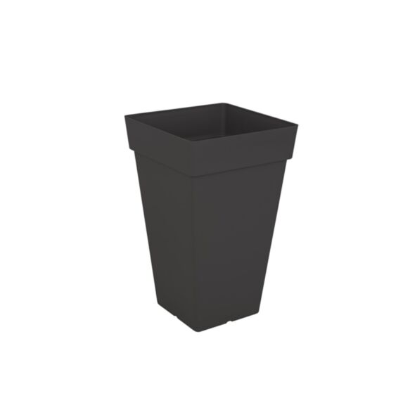 POT CAPRI CARRE HAUT 65CM ANTHRACITE