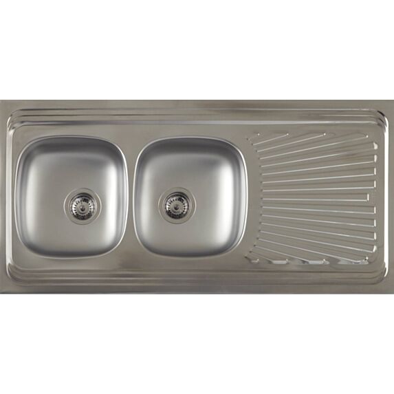 Évier de cuisine à poser AIR 2 acier inoxydable 120x60cm - BANKA