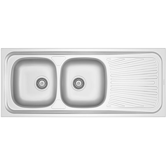 Évier de cuisine à poser AIR 2 acier inoxydable 120x60cm - BANKA