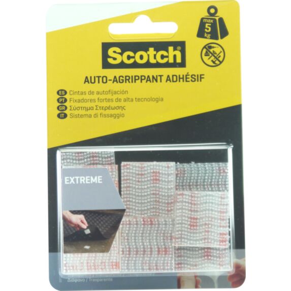 Pastille agrippante transparente 25x25mm