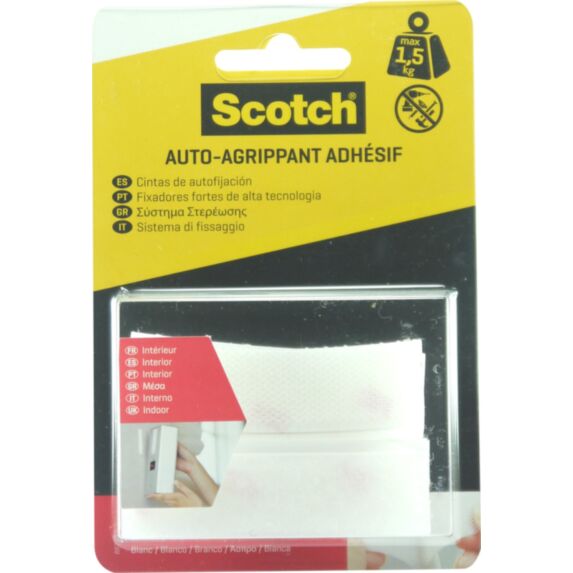 Bandes auto-aggripantes blanc intérieur scotch 76mmX19mm - SCOTCH