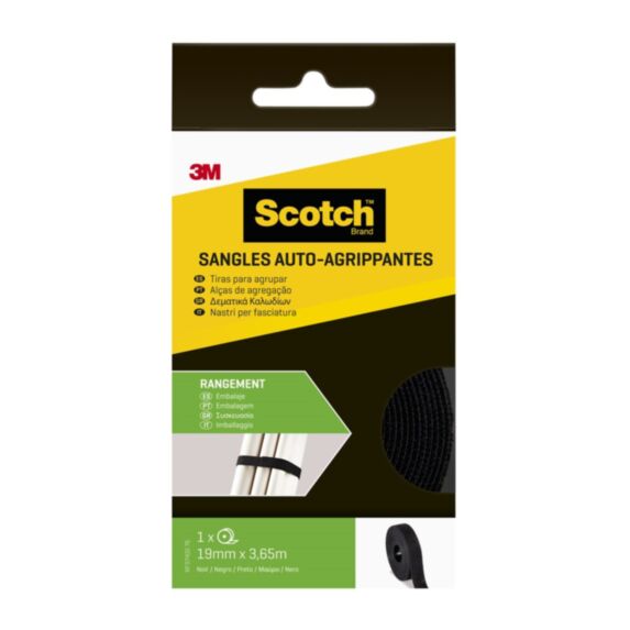 Sangle agrippante noir 19 mm X 3,65 m - SCOTCH