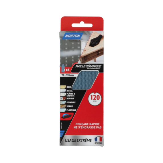 3 Feuilles anti-encrassantes G120 7x19cm