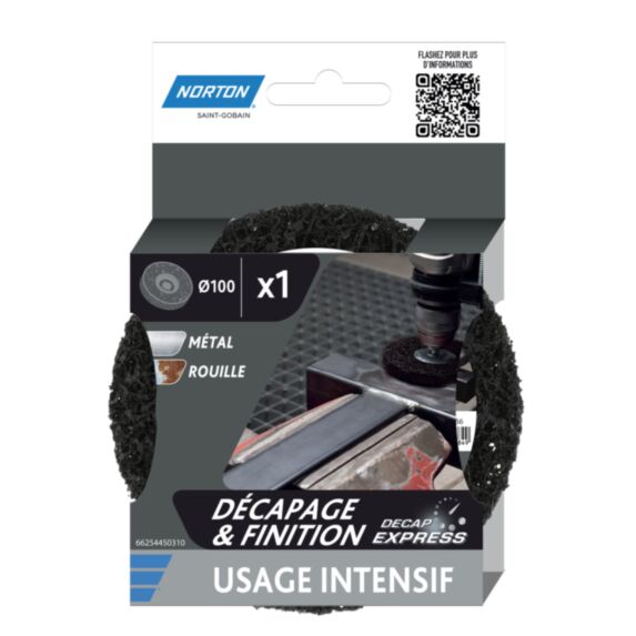 Disque non tissé Decap' Express 100x14mm - NORTON