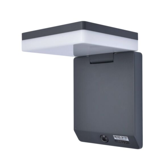 Applique solaire LED Moze noir 19,50cm 8W - LUTEC