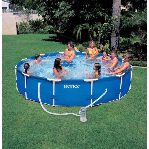 Piscine tubulaire Métal Frame 3,66x0,76m ronde - INTEX