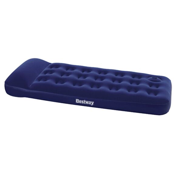Matelas gonflable floqué avec pompe incorporée 1 personne 185x76x22cm - BESTWAY