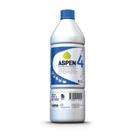Essence alkylate 4T pour tondeuses, groupes électrogènes et moteurs 4 temps ASPEN