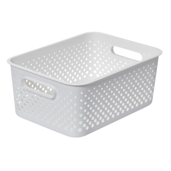 Panier de rangement Essence blanc L - SMARTSTORE