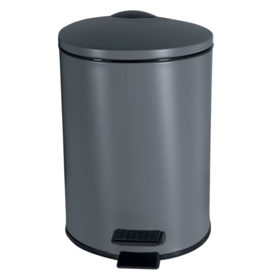Poubelle salle de bain Adelar Métal Gris Mat 3L - SPIRELLA
