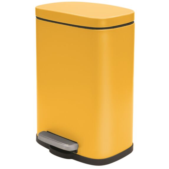 Poubelle métal à pédale soft close akira matt sun 5l