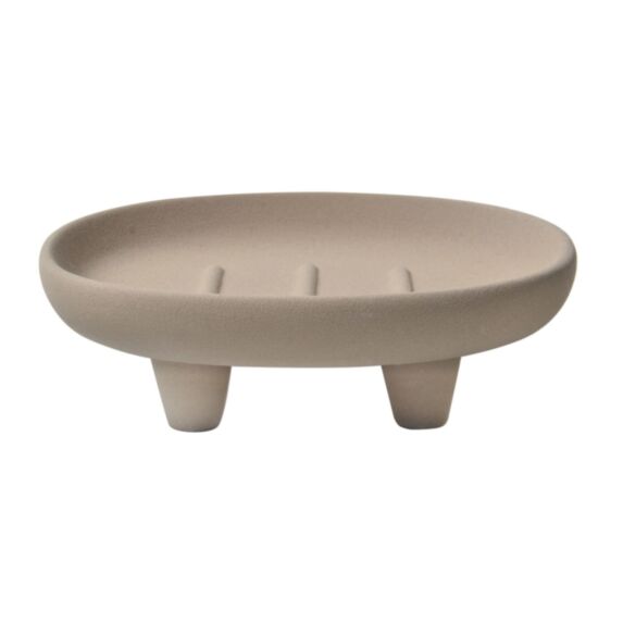 Porte savon Organic cappuccino stoneware 13x9,8xH.4cm - SPIRELLA