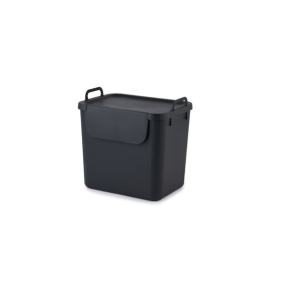 Poubelle de cuisine recyclable noire 30L - JIVE