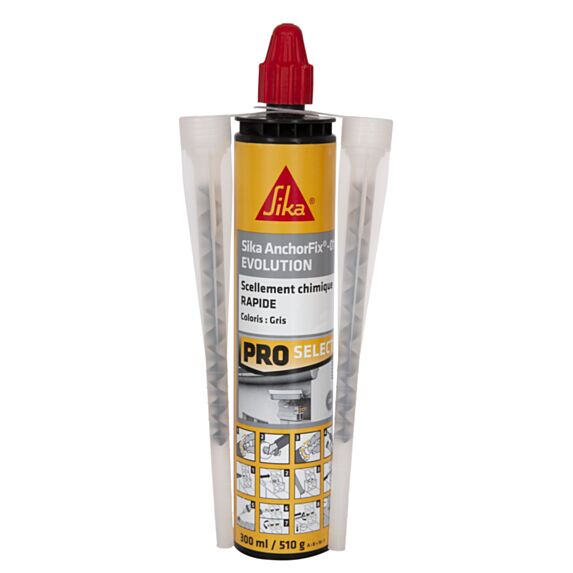 Scellement Chimique Rapide AnchorFix®-01 Evolution Gris 300ml - SIKA