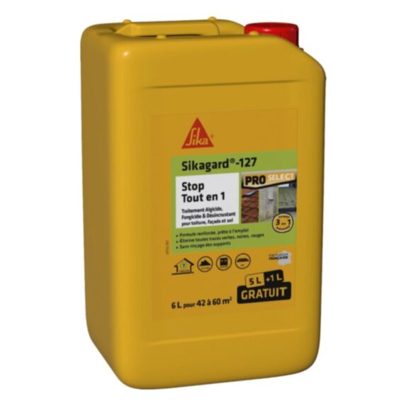Traitement Toit Façade Sol Stop tout en 1 Sikagard 127 5+1L - SIKA