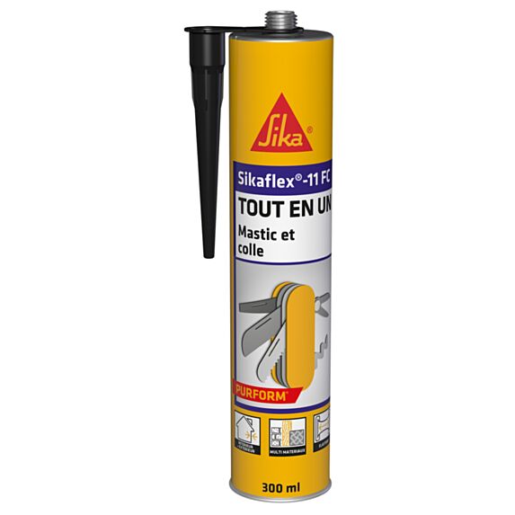 Mastic Colle Tout en Un Sikaflex® 11 FC 300ml Noir - SIKA